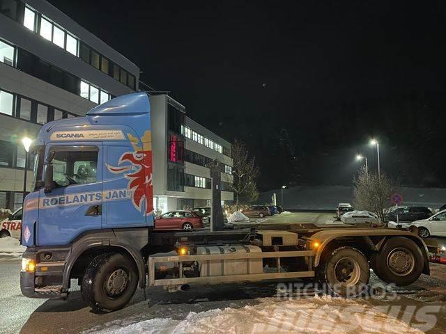 Scania R 500 V8 LB 6X2 MNA ABROLLER GELENKTEACHSE Camiões Ampliroll
