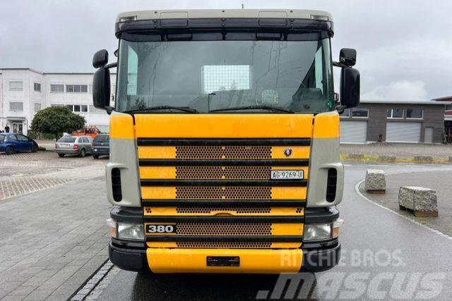 Scania R114 380 6x4 Camiões caixa desmontável com elevador de cabo