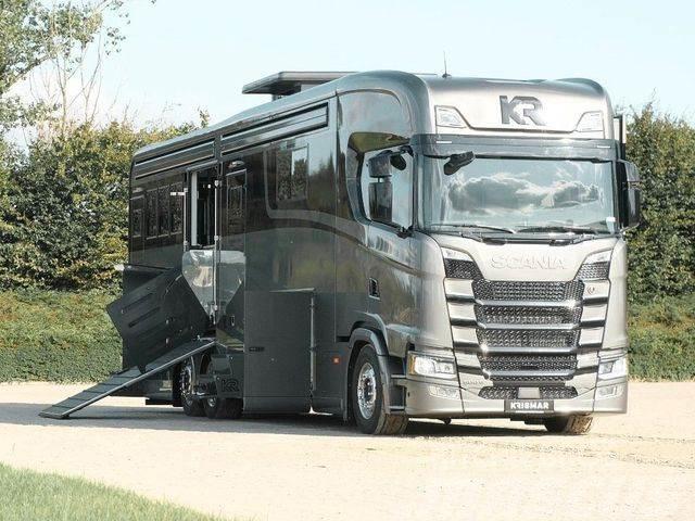 Scania S500, KR Exclusiv, Pop Out,Push Up Camiões de transporte de animais