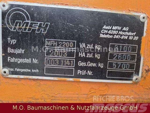 Schmidt AEBI Bougie MFH 2200 / Kehrmaschine / Camiões varredores