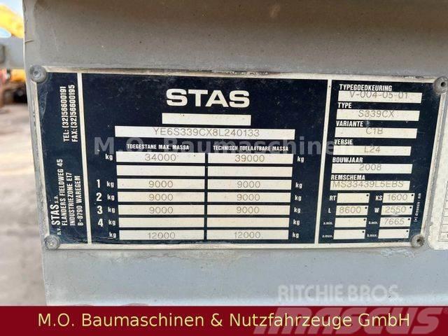 Stas S339CX / 3 Achser / Luft / Plane / Semi Reboques Basculantes