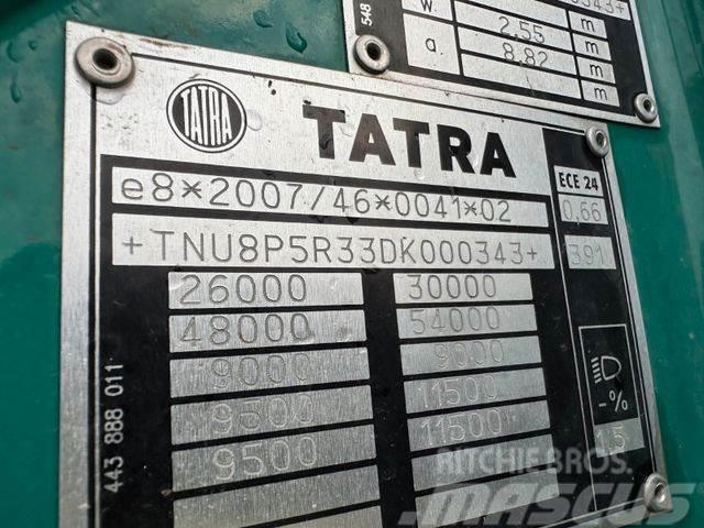 Tatra woodtransporter 6x6, crane + R.CH trailer vin343 Gruas Todo terreno