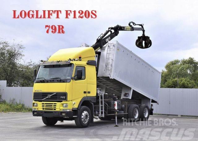 Volvo FH 12 460 Abrollkipper * LOGLIFT F120S 79R * TOP Camiões Ampliroll
