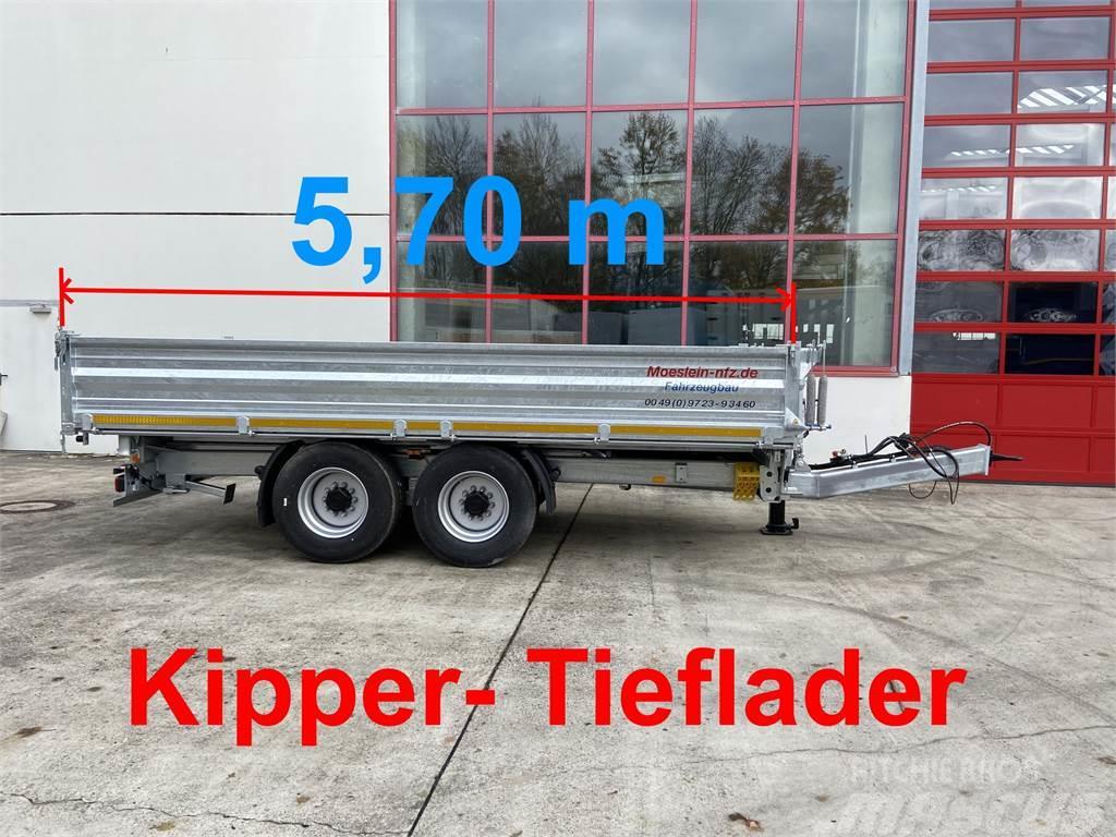 Möslein TTD 14 5,70 m 14 t Tandem- Kipper Tieflader 5,70 Reboques basculantes