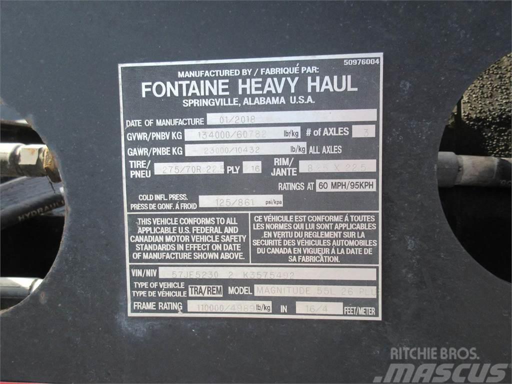 Fontaine MAGNITUDE 55 TON WITH FLIP AXLE 26' WELL Reboques carga baixa