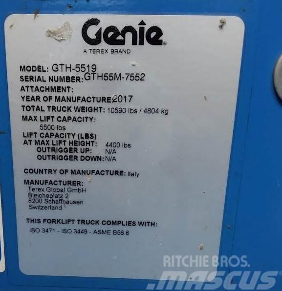 Genie GTH-5519, 5,500# 4x4 Manipuladores telescópicos