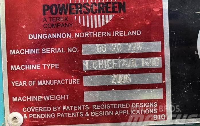 Powerscreen Chieftain 1400 Crivos