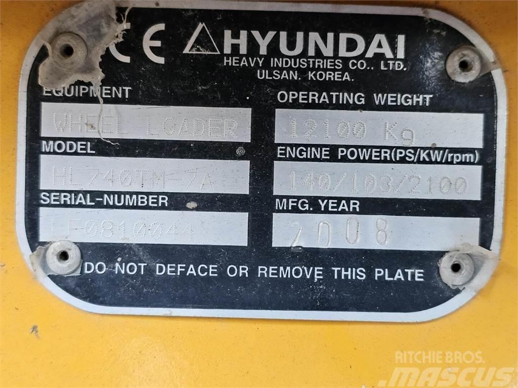 Hyundai HL 740 TM 7A Pás carregadoras de rodas