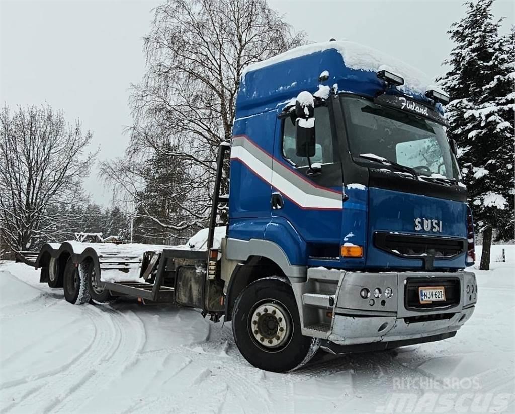 Sisu E11M 8x2 metsäkoneritilä Camiões de transporte de máquinas florestais