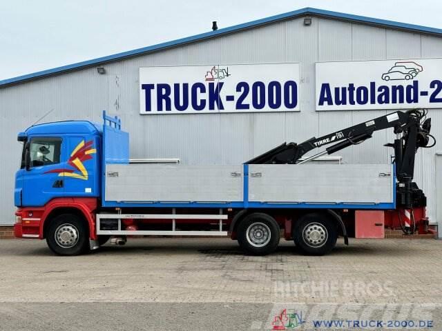 Scania R400 Atlas Tirre 191L 9m=1,7t. 7m Ladefl. 1.Hand Camiões estrado/caixa aberta