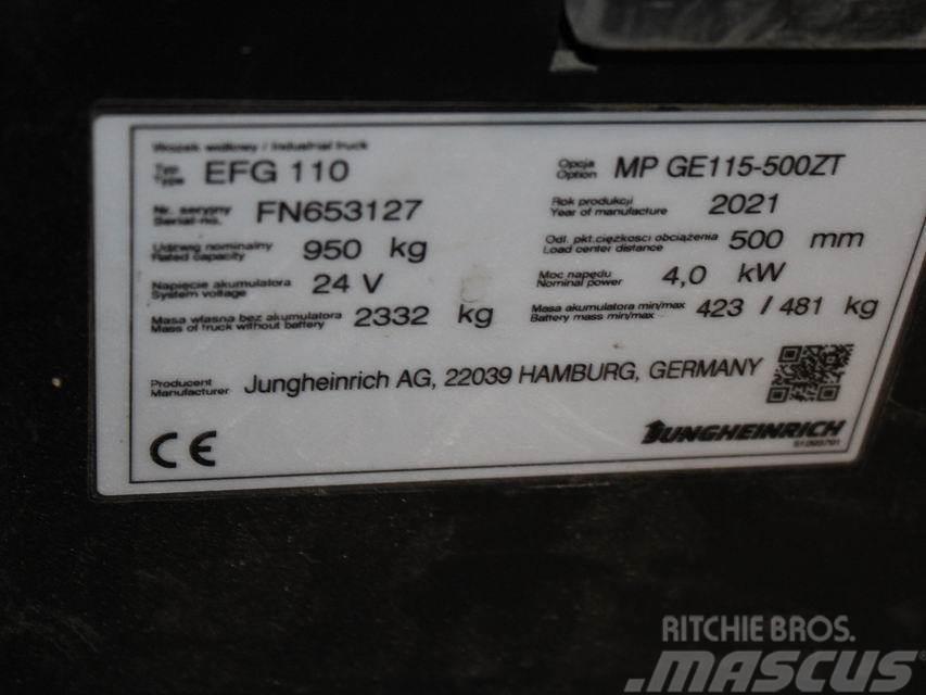 Jungheinrich EFG 110 MP GE115-500ZT Empilhadores eléctricos