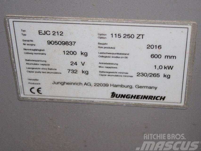 Jungheinrich EJC 212 115-57 250ZT Empilhador para operador externo