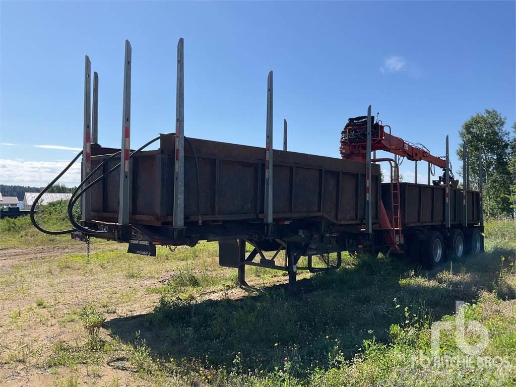 Manac 53 ft Tri/A Self-Loading Reboques de transporte de troncos