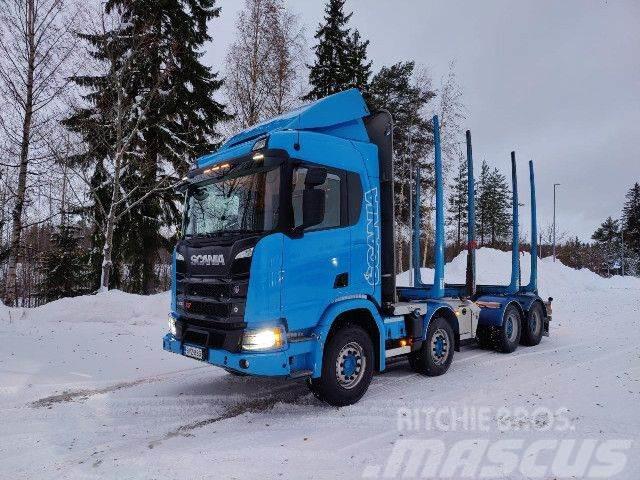 Scania R 730 B8x4NZ, Korko 1,99% Camiões de transporte de troncos