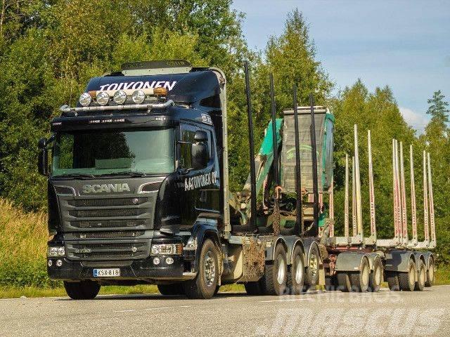 Scania R 730 LB8x4*4HNB+Kesla 2112T+Jyki 5-aks. Camiões de transporte de troncos