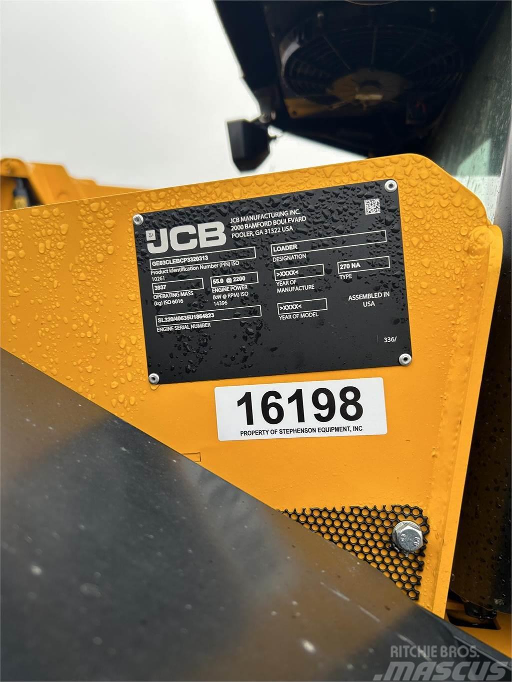 JCB 270 Carregadoras de direcção deslizante