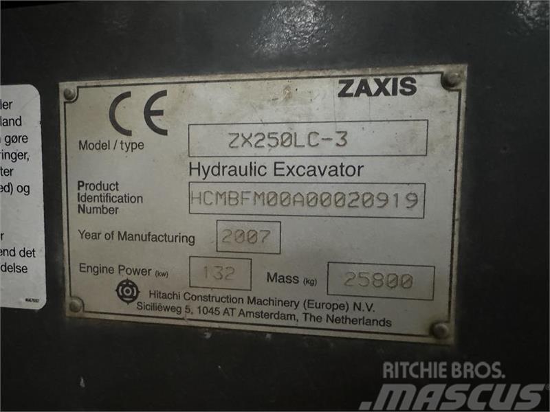 Hitachi Zaxis 250LC-3 Escavadoras de rastos
