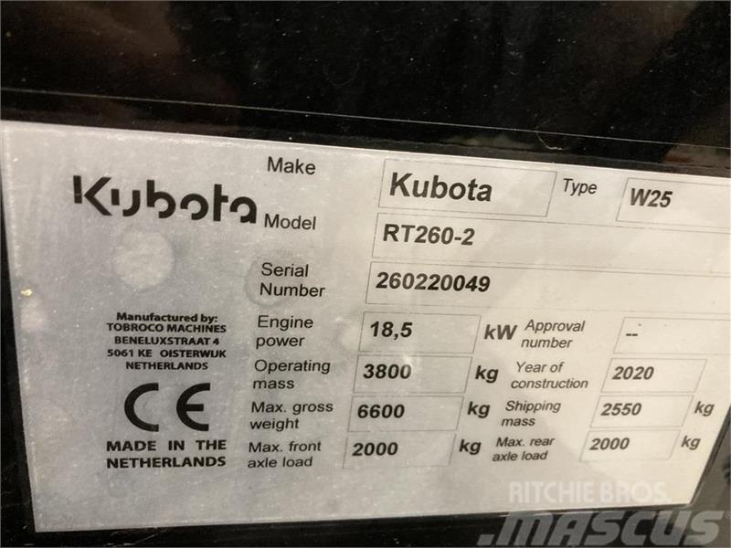 Kubota RT260-2 Mini carregadoras