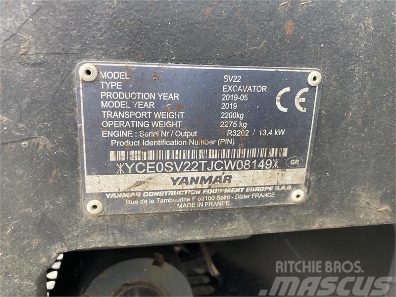 Yanmar SV22 Mini Escavadoras <7t