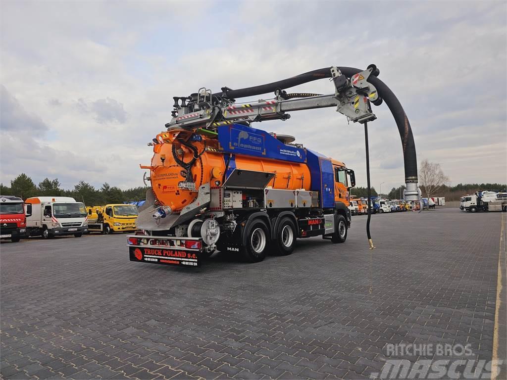 MAN FFG ELEPHANT WUKO KOMBI FOR CLEANING OF SEWERS Camiões Aspiradores Combi