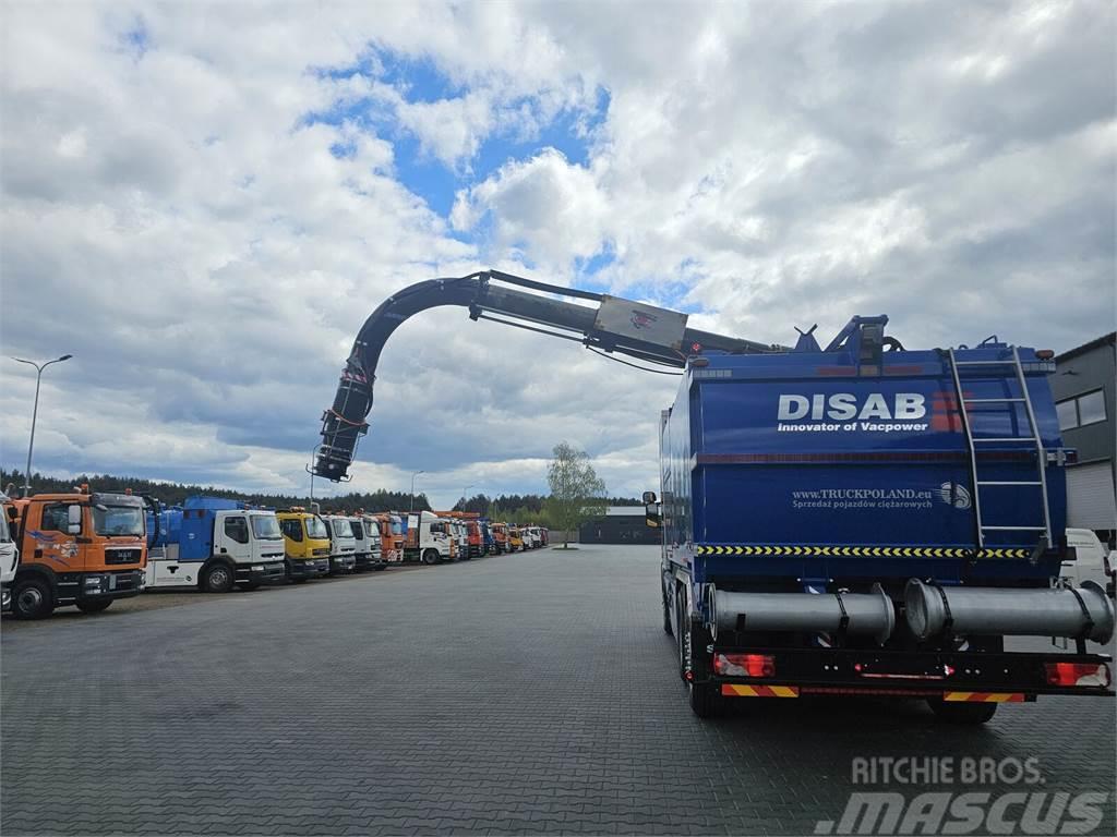 Scania DISAB ENVAC Saugbagger vacuum cleaner excavator su Camiões de lixo