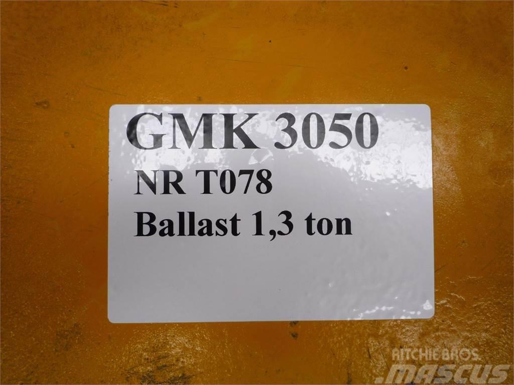 Grove GMK 3050 counterweight 1,3 ton Peças e equipamento de gruas