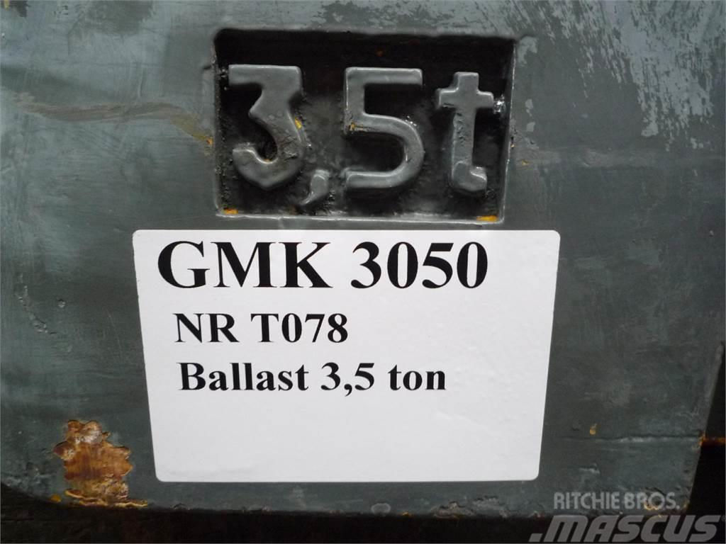 Grove GMK 3050 counterweight 3,5 ton Peças e equipamento de gruas