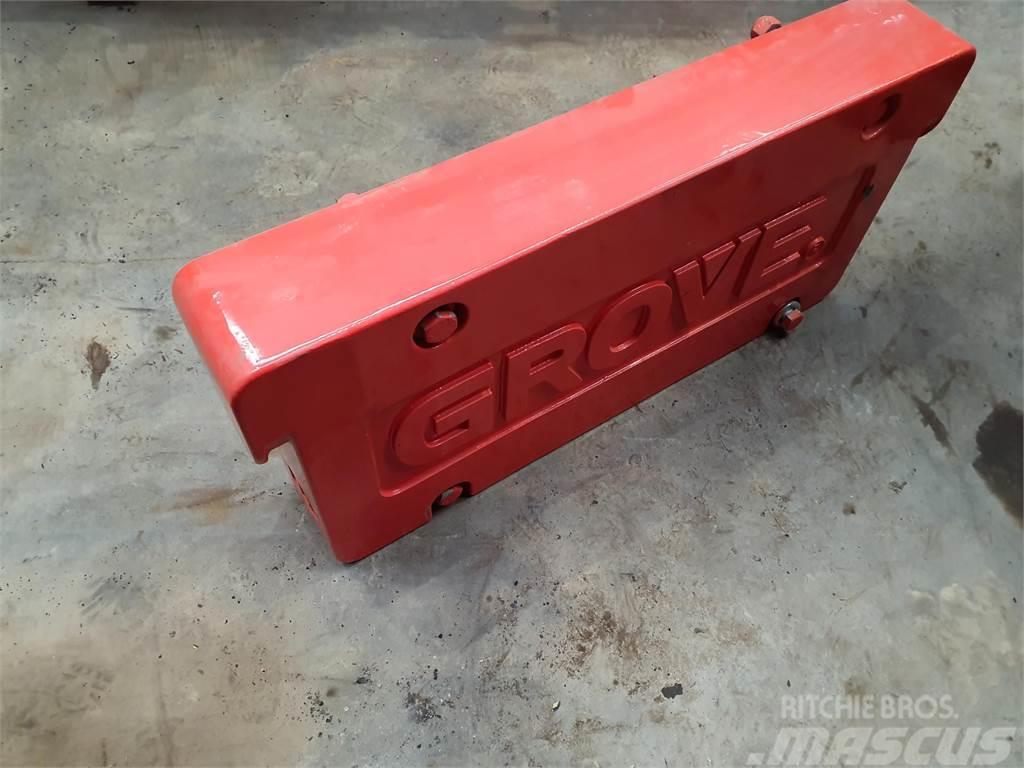 Grove GMK 5130-2 counterweight 1 ton Peças e equipamento de gruas