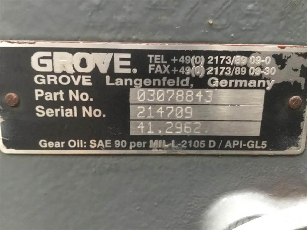 Kessler Grove GMK 3055 diff box axle nr 1 Peças e equipamento de gruas