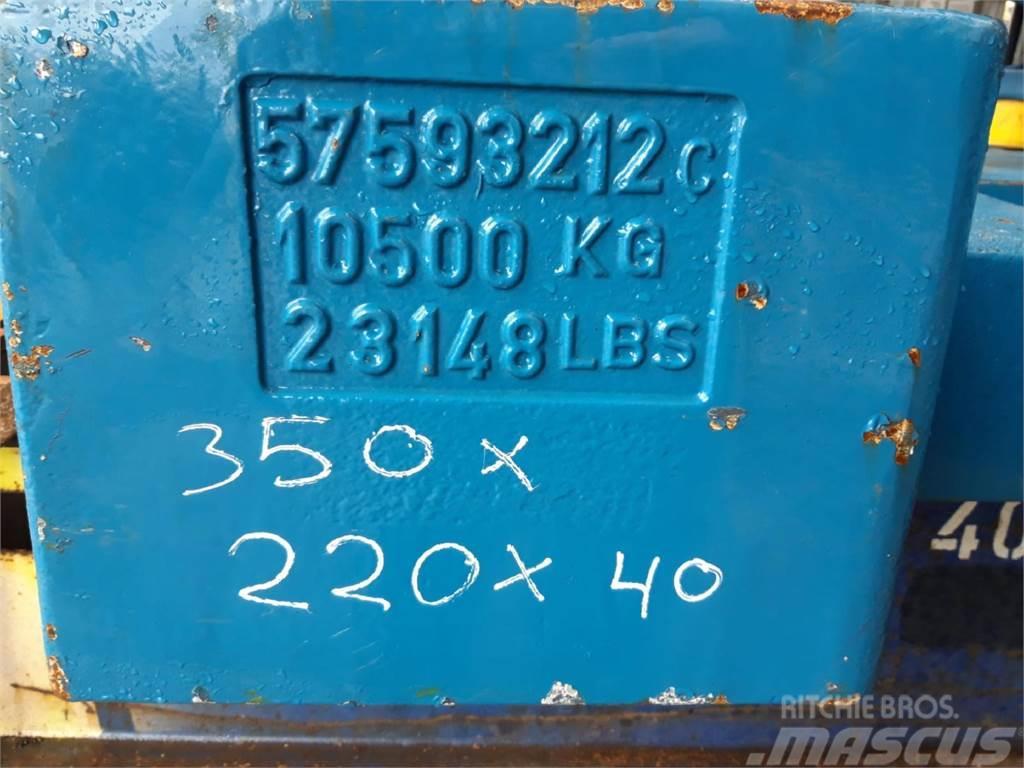 Terex explorer 5800 counterweight 10,5 ton Peças e equipamento de gruas