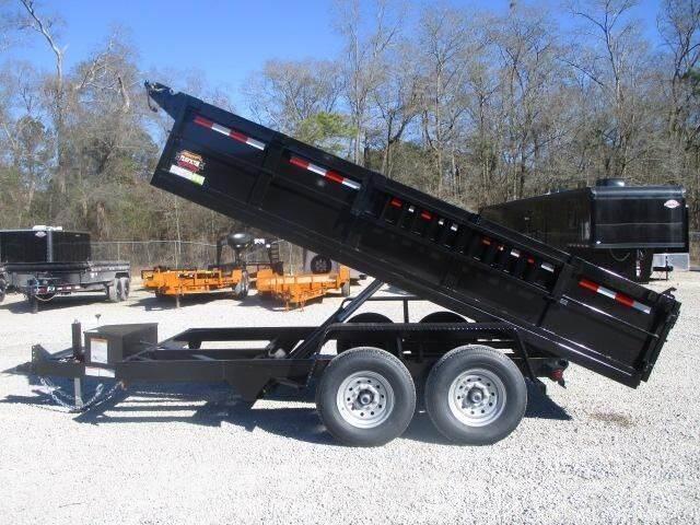  Covered Wagon Trailers 7x14 Dump with Tarp Reboques basculantes