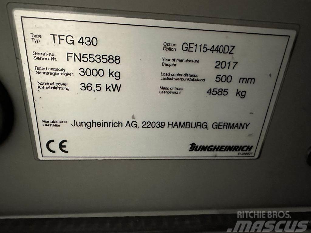 Jungheinrich TFG 430 - TRIPLEX 4,4 m Empilhadores a gás