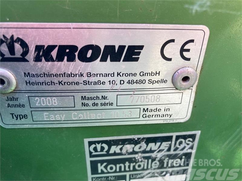 Krone Easycollect 1053 Acessórios máquinas feno e forragem
