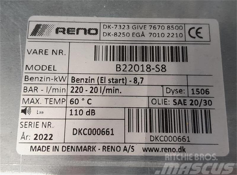 Reno PD 220/20 Máquinas de lavagem a alta pressão