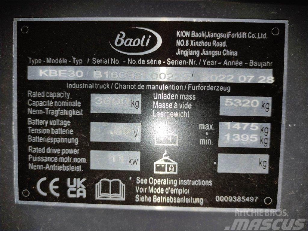 Baoli KBE30 Empilhadores eléctricos